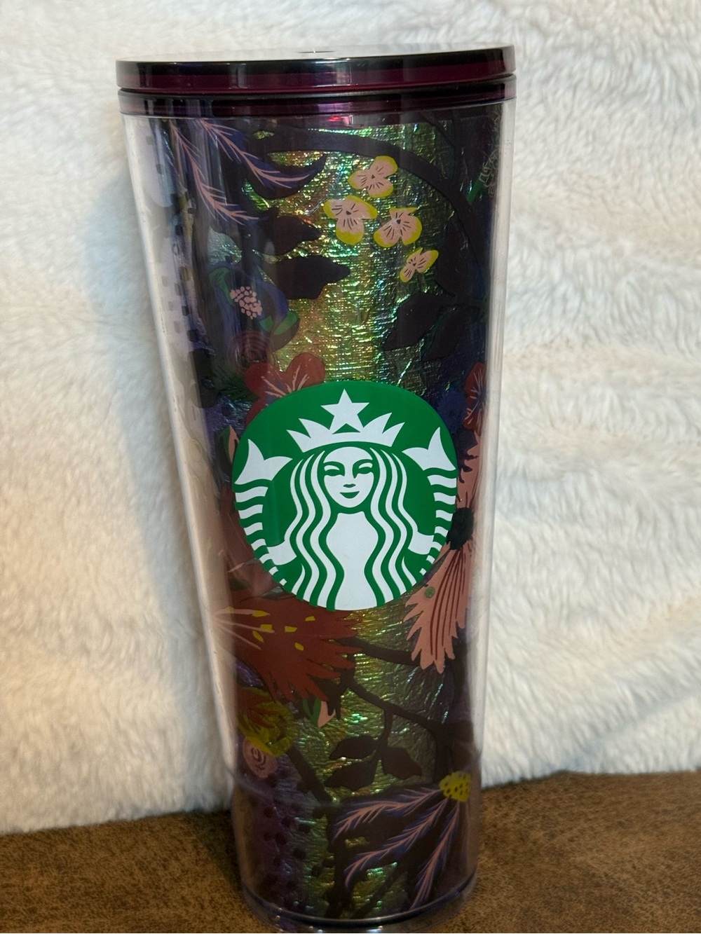 Starbucks Rising Floral Foil Leaves Autumn Tumbler 2021 - No Straw